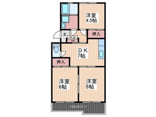 井東コーポラスの物件間取画像